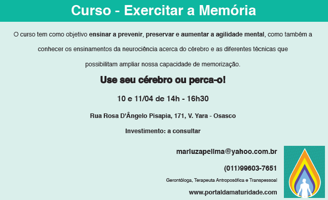 Exercitar a memoria - Maturidade - 1